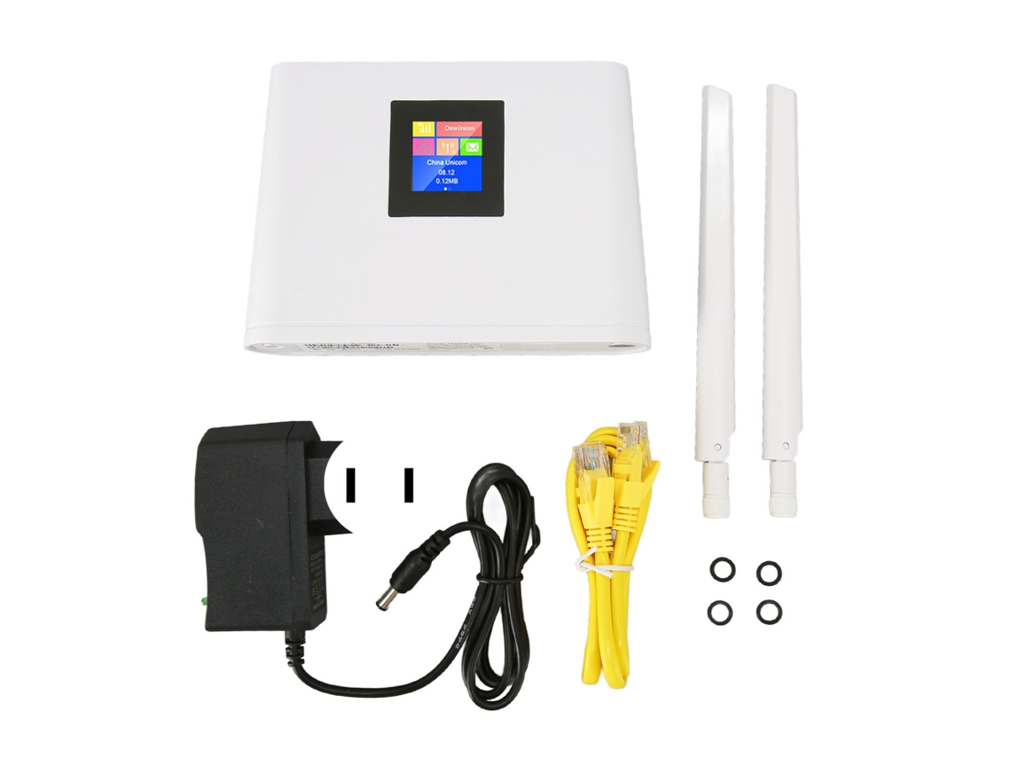 ROTEADOR Sem Fio 4G LTE com Slot para Cartão SIM, 300 Mbps, Cat4, Wi-Fi Móvel com 2 Antenas, 100-240V, Plugue Americano BRILVIBERA