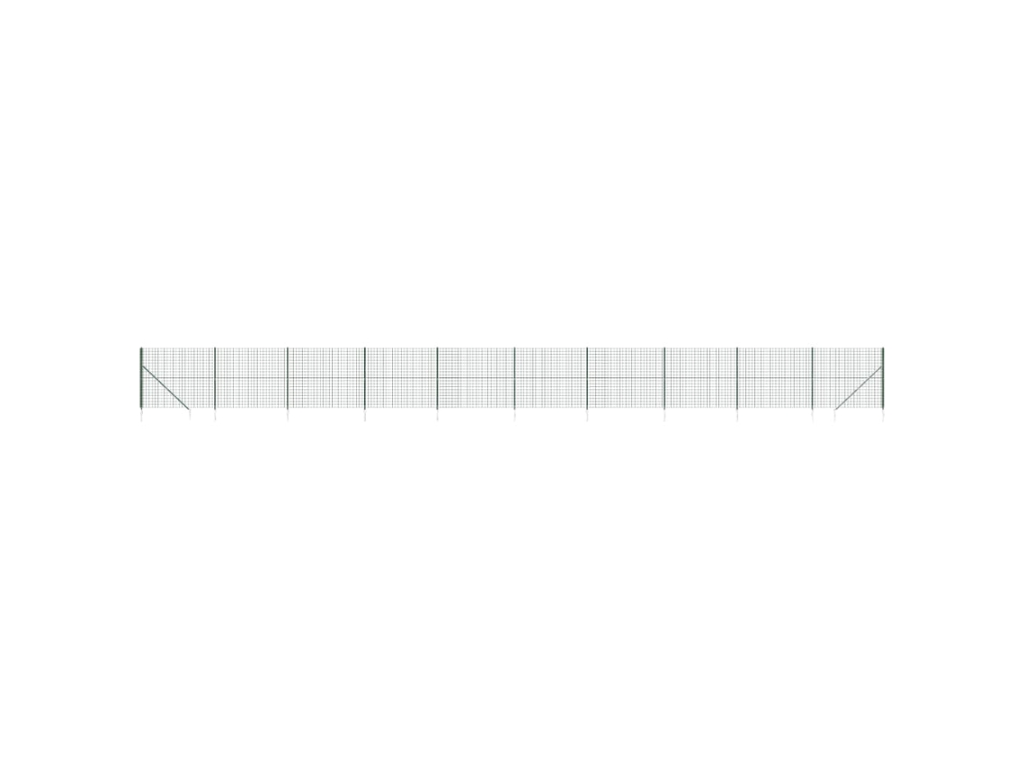 Wire Mesh Fence, Wire Mesh Fences Vidaxl Verde Aço (1.4 X 25 M)