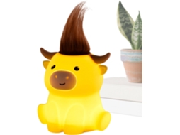Luminária Noturna Infantil – Em Formato De Vaca Com Temporizador 20-minutos E 2 Níveis Brilho, Lâmpada Noturna Led,
