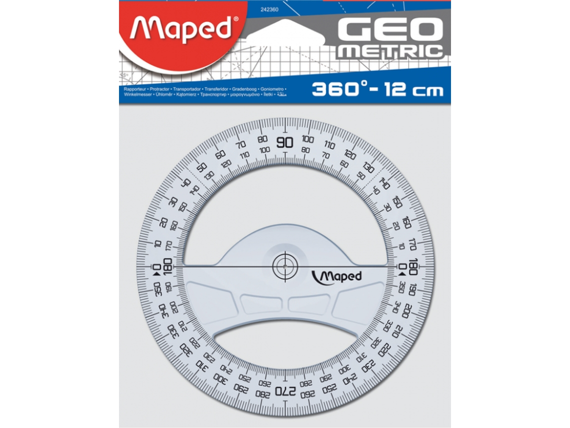 Transferidor Maped Graphic 360-12 cm BLS