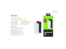 Bateria Externa LAXISCREED 10000mah 2.1a Fast Charging Dual Usb