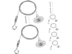Conjunto De 6 Cabos Aço Inoxidável Para Iluminação, Resistentes E Ajustáveis, Ideais Para Luminárias De Quadros E