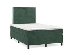 Box Spring Bed, Box Spring Beds Vidaxl Verde Veludo (120 X 200 Cm)