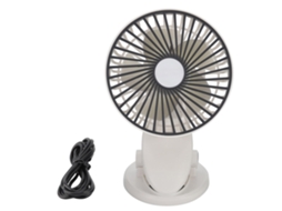 Ventilador Mini Portátil Clip Usb Recarregável Branco