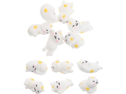 Inoomp 12 Miniaturas de Gatos em Resina, Enfeites Fofos para Jardins de Fadas e Decoração de Casa, Decoração Viva e CHABERLU