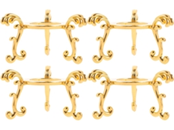 Suporte Eringogo De Metal Dourado, 4 Peças, Para Esfera De Cristal Grande, Base Triangular, Suporte Decorativo Para Mesa