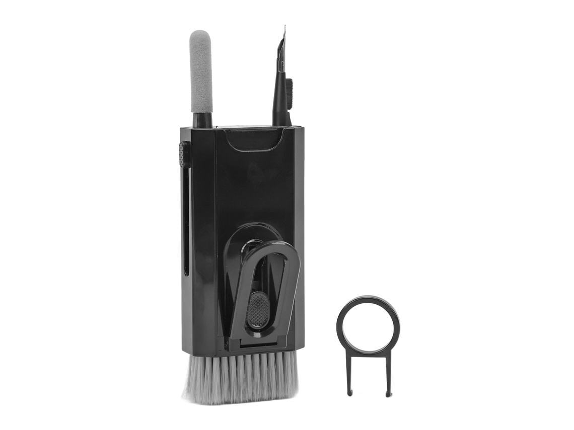 8 In 1 Phone Cleaning Brush Multifunctional Cleaning Brush For Computer Keyboard Headset Laptop Camera Lens Black LAXISCREED