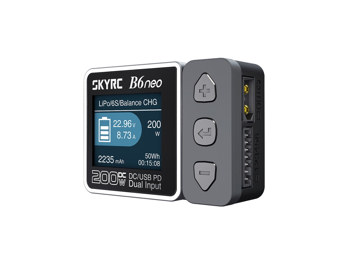 Carregador Inteligente Skyrc B6 Neo B6neo Dc 200w Pd 80w Lipo, Carregador E Descarregador De Bateria Balanceada