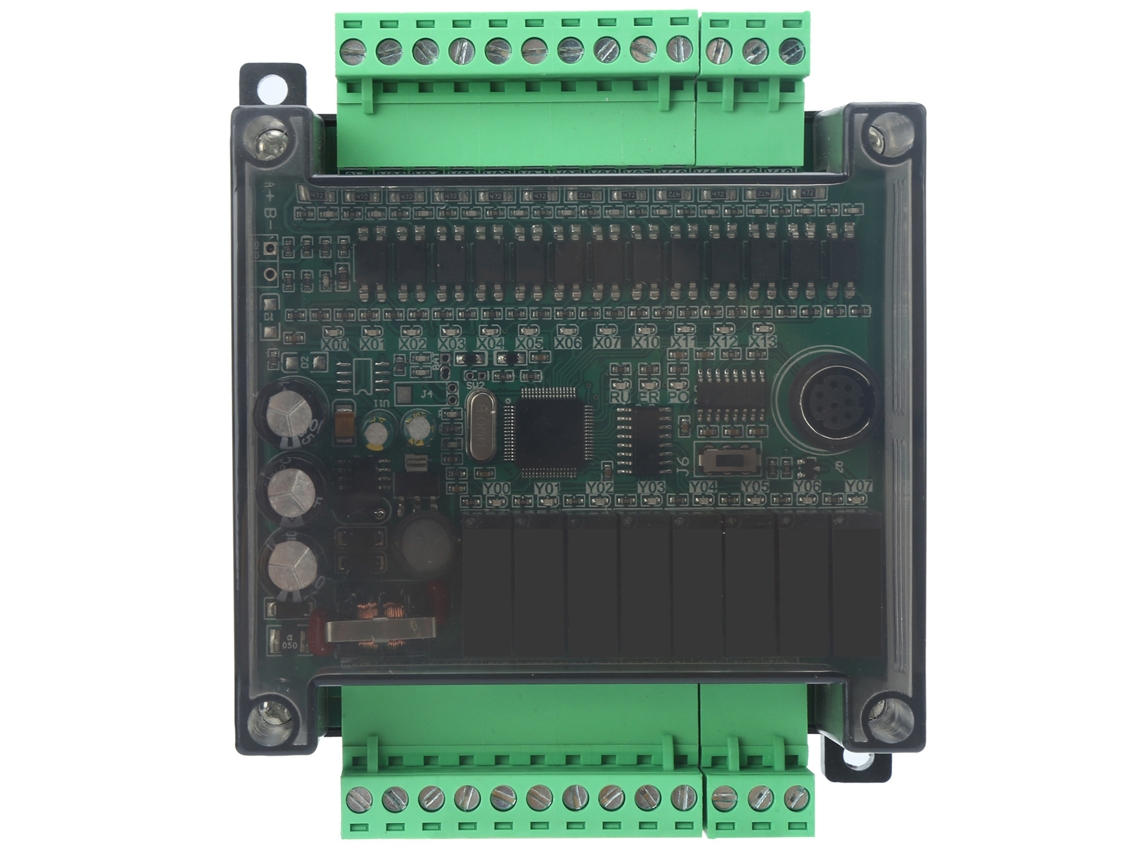 Módulo De Controle Industrial Plc Board Programável 2n 1n 20mr Com Cabo Dvp E Base Sem 485