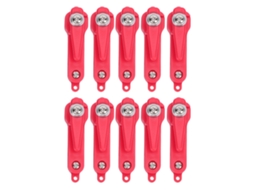 Conjunto de 10 Clips Ajustáveis para Downrigger com Mola de MARCA