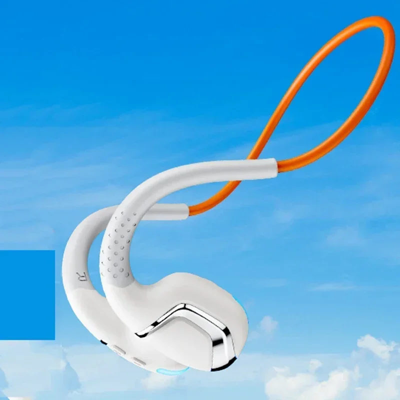 (laranja) Os Fones De Ouvido Bluetooth De Condução Óssea São Confortáveis De Usar E Não Precisam Ser Inseridos No Ouvido.