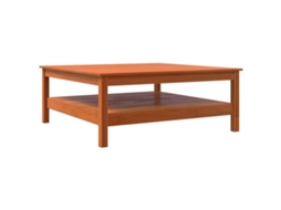 Mesa de Centro Madeira Pinho Maciça Castanho Cera MAISON EXCLUSIVE (100x100x40 cm)