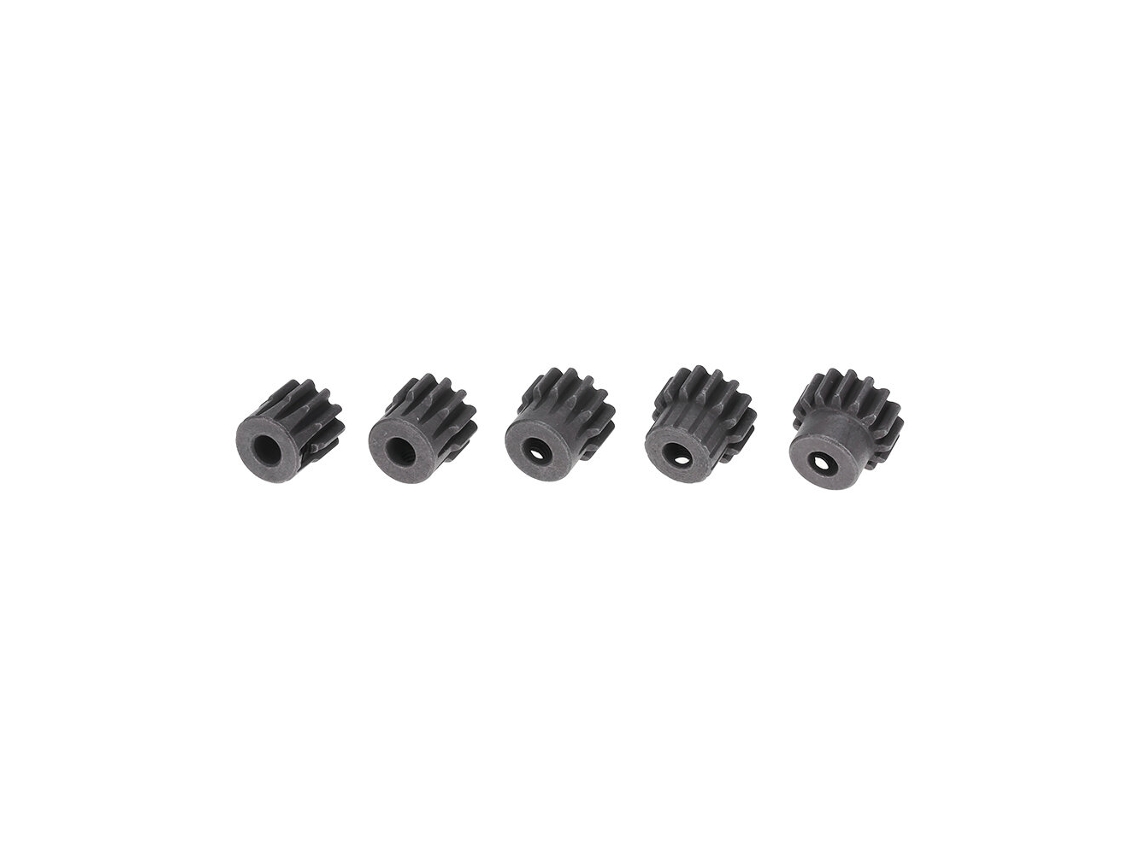 Conjunto de 5 Engrenagens Pinhão M1 5mm 11t 12t 13t 14t 15t para Motor Brushless de Carro Rc 1/8 MDUG