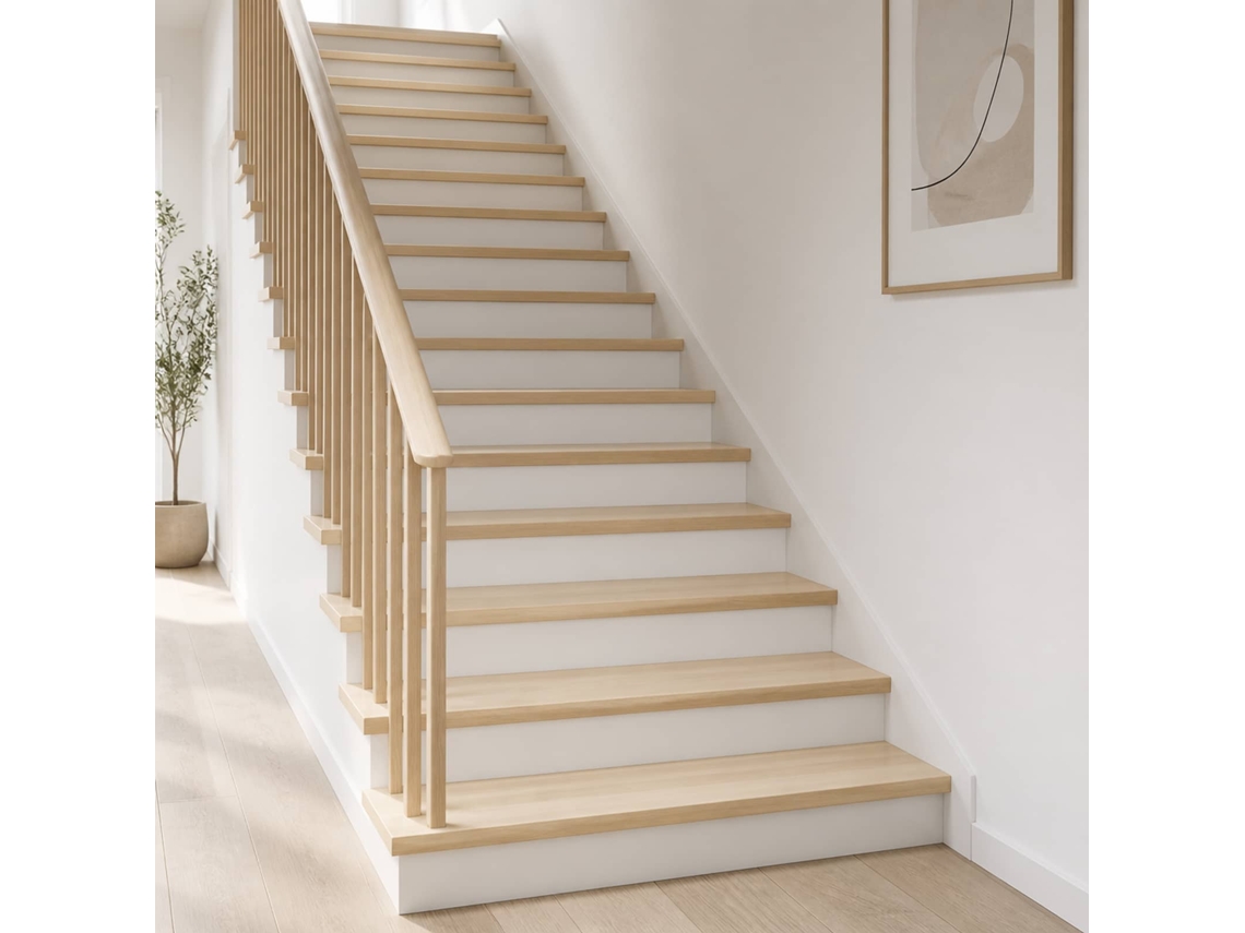 Vidaxl Degrau 12 Unid. 70 X 30 X 2 Cm Branco