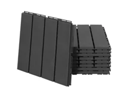 Estrados Quadrados Pp Cor Preto 30x30x2 Cm Outsunny