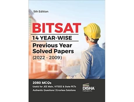Livro Bitsat 14 Yearwise Previous Year Solved Papers de Disha Experts (Inglês)