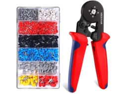 Pinças de crimpado de 4 lados Linjou 1200 para bornes de cabos 0.25 a 10mm², ferramenta elétrica profissional | S/MARCA