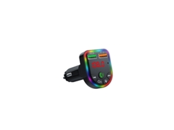 Transmissor Fm YIZHOOD F5 Bluetooth 5.3 Fm Dual Usb Port Carregamento Rápido Sem Fio Mãos Livres Mp3 Preto