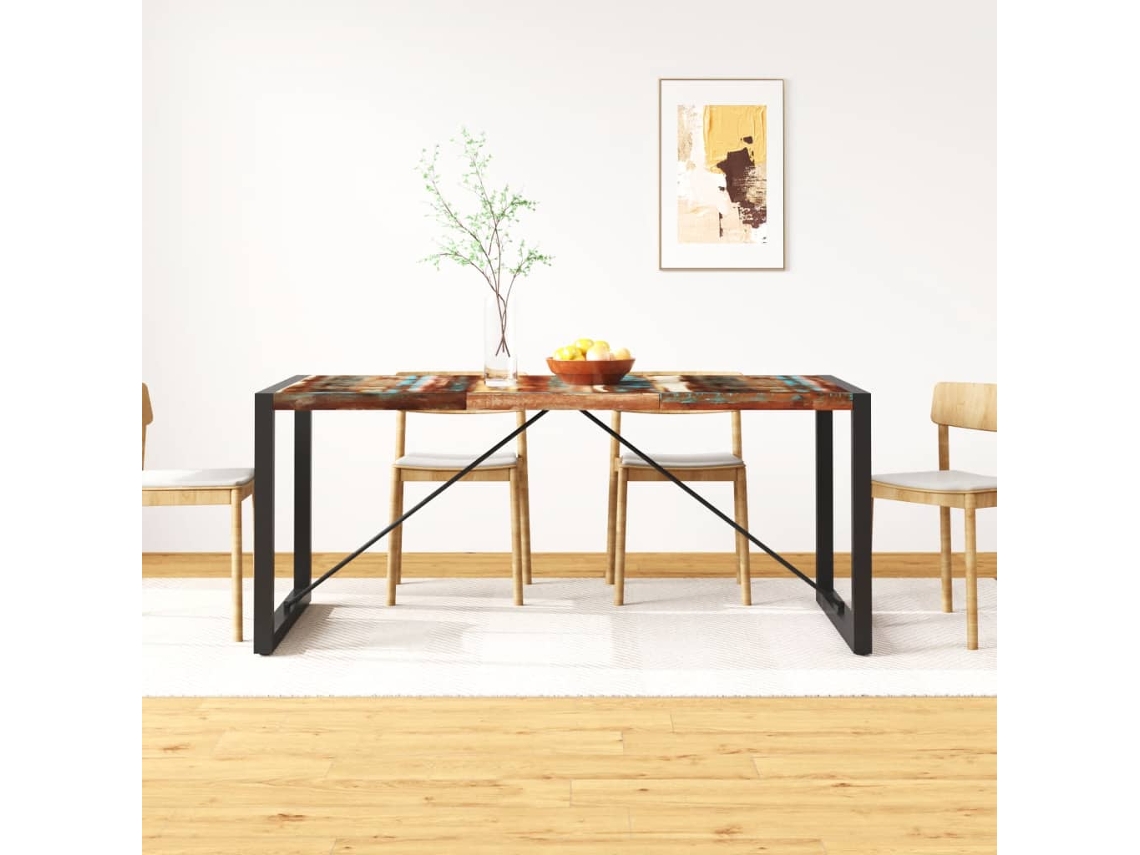 Vidaxl Mesa De Jantar Madeira Reciclada Maciça 180 Cm