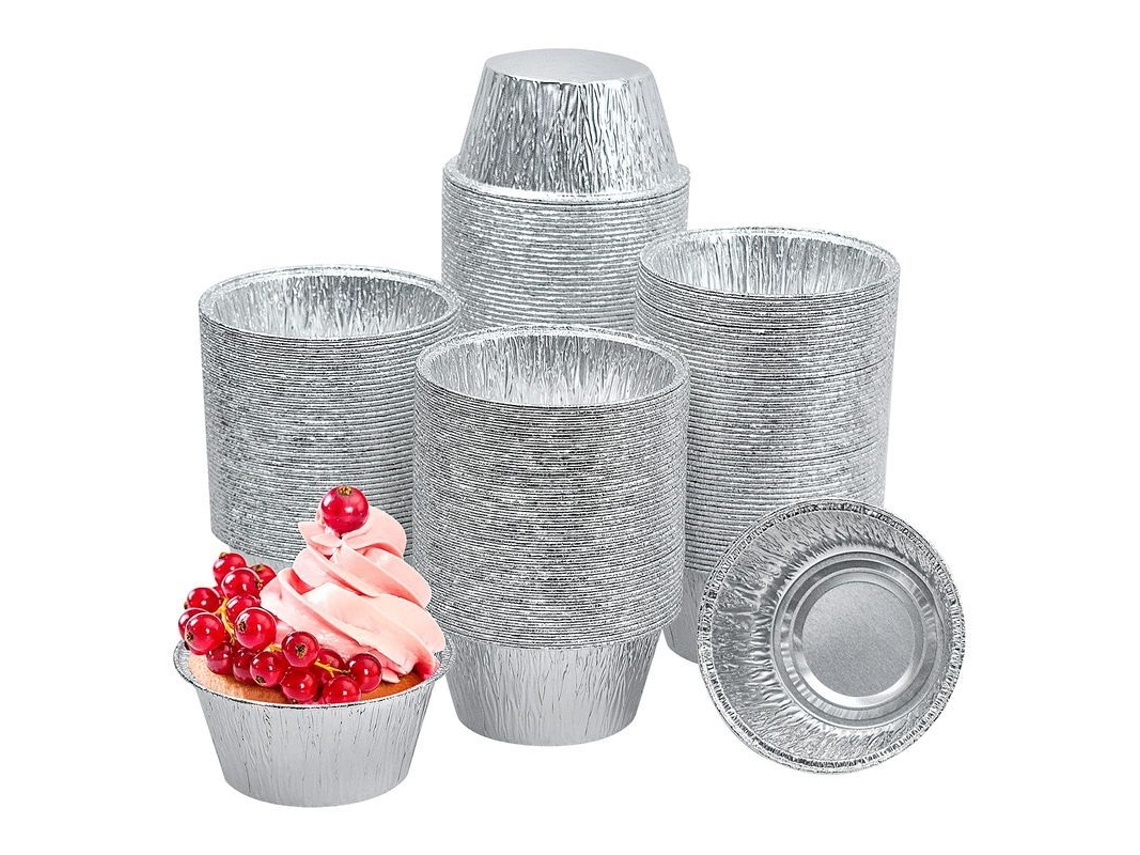 2026 cupons de Hornear para Cupcakes, 150 Peças de Lata de Alumínio Tamanho Médio