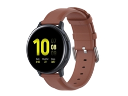 Bracelete Couro para Galaxy Watch Active 3 XIAOMOYU (20mm) Marrom (41mm)