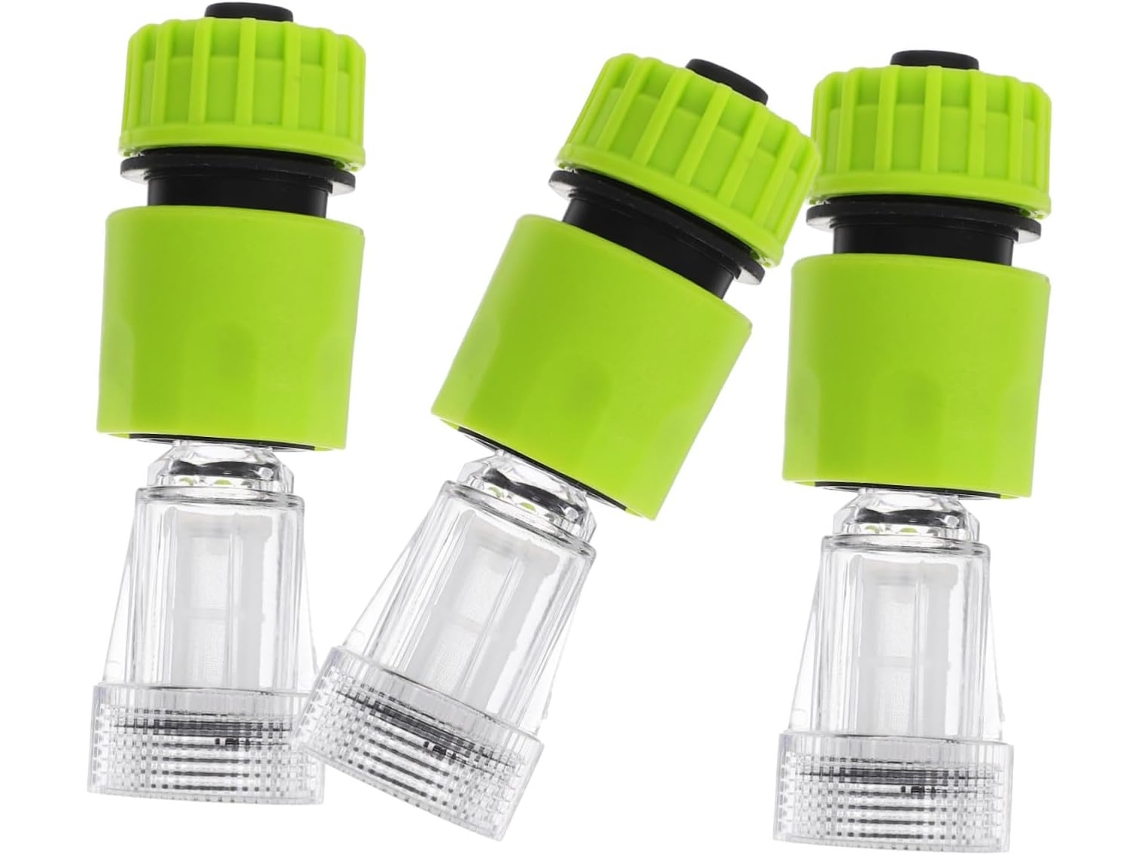 Inoomp Kit de 3 Filtros de Água para Lavagem de Alta Pressão com Engate Rápido, Filtro Transparente e Conexão Robusta CHABERLU