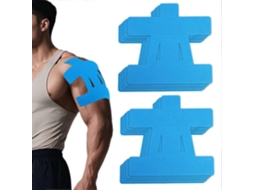 Lurelia Fita De Cinesiologia Respirável Resistente À Água, Elástico, Para Treino, Algodão, Azul