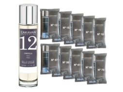 Perfume Masculino Caravan Nº12 De 150 Ml Conjunto De 10 Frascos De Fragrâncias