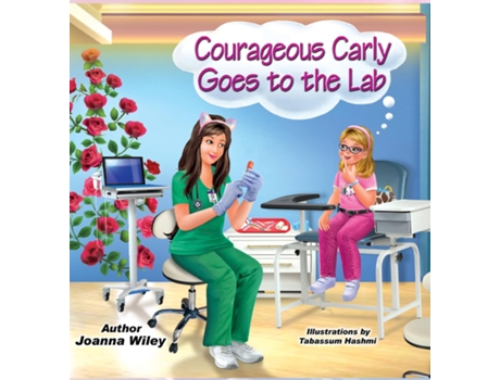 Livro Courageous Carly Goes to the Lab de Joanna Wiley (Inglês)