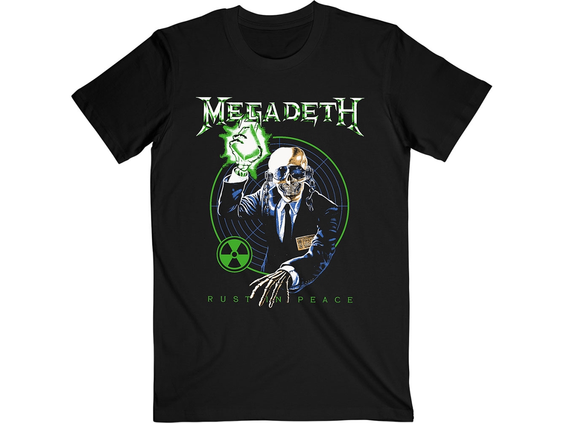 T-Shirt ROCK OFF Megadeth - Vic Target RIP Anniversary Preto (Tamanho: L)