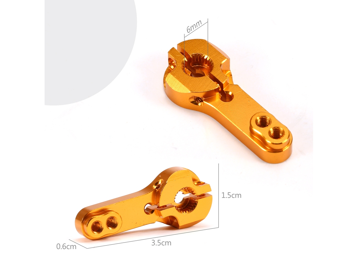 Braço De Servo 25t De Liga De Alumínio Para Carro Rc Wltoys 104001 Acessório 1/10 Peças Metálicas