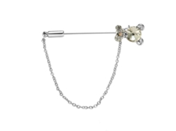 Broche Para Mulher Urso Zircão Acessório De Decoração