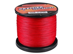 Linha de Pesca 50lb 300m Vermelha Resistente