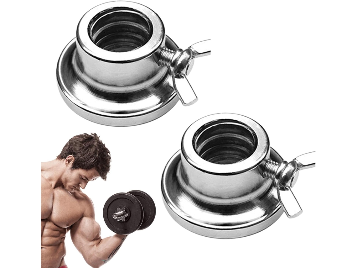 Presilhas para Halteres, Sextavadas Grampos Barras de 1 Polegada, Resistente S/MARCA
