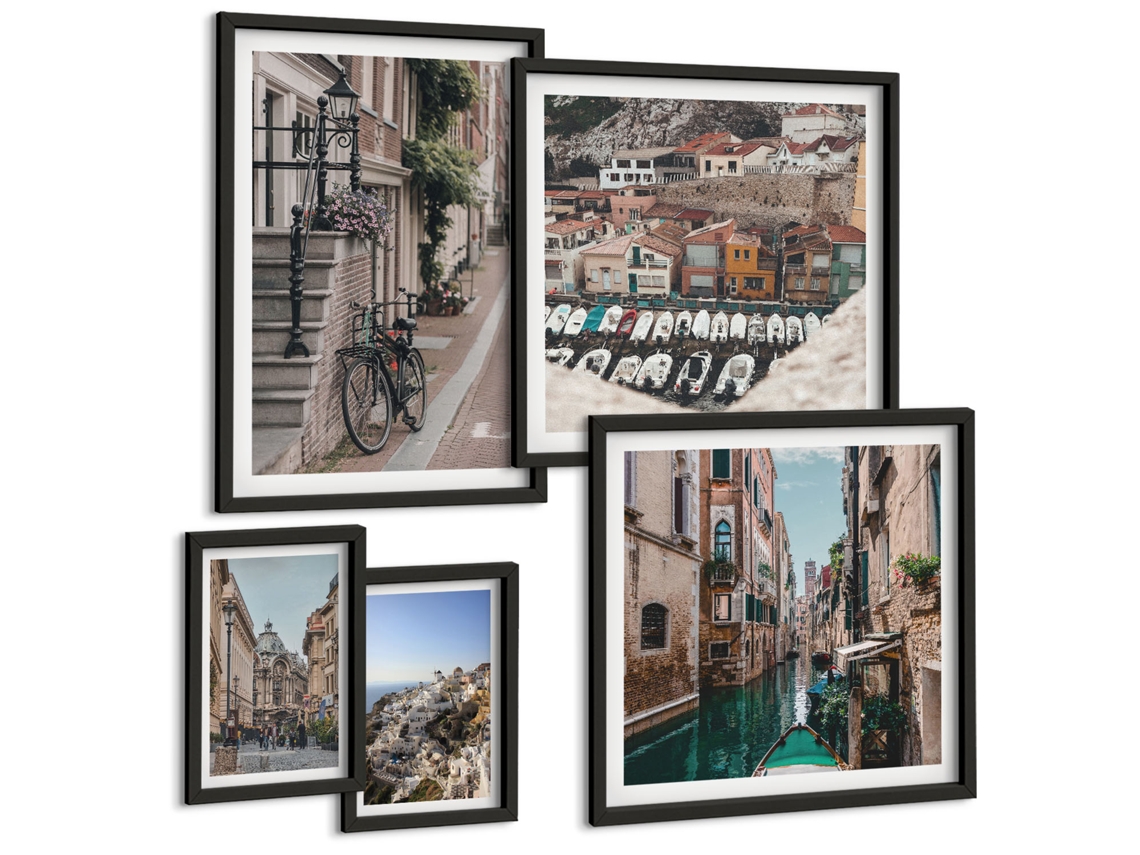Conjunto De Pinturas Encantadoras Ruazinhas Europeias Espelharte (5 Peças)