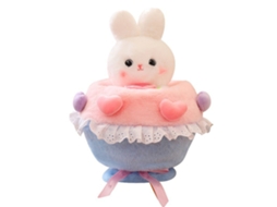 Brinquedo De Pelúcia Buquê De Coelho Cartoon Macio Presente Dia Dos Namorados