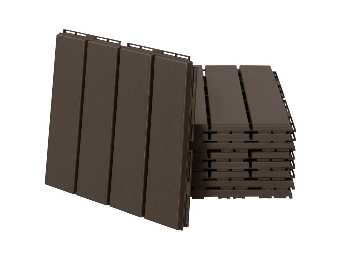 Placas para Terraço 9 Peças com Design de Encaixe SINI TECH STORE