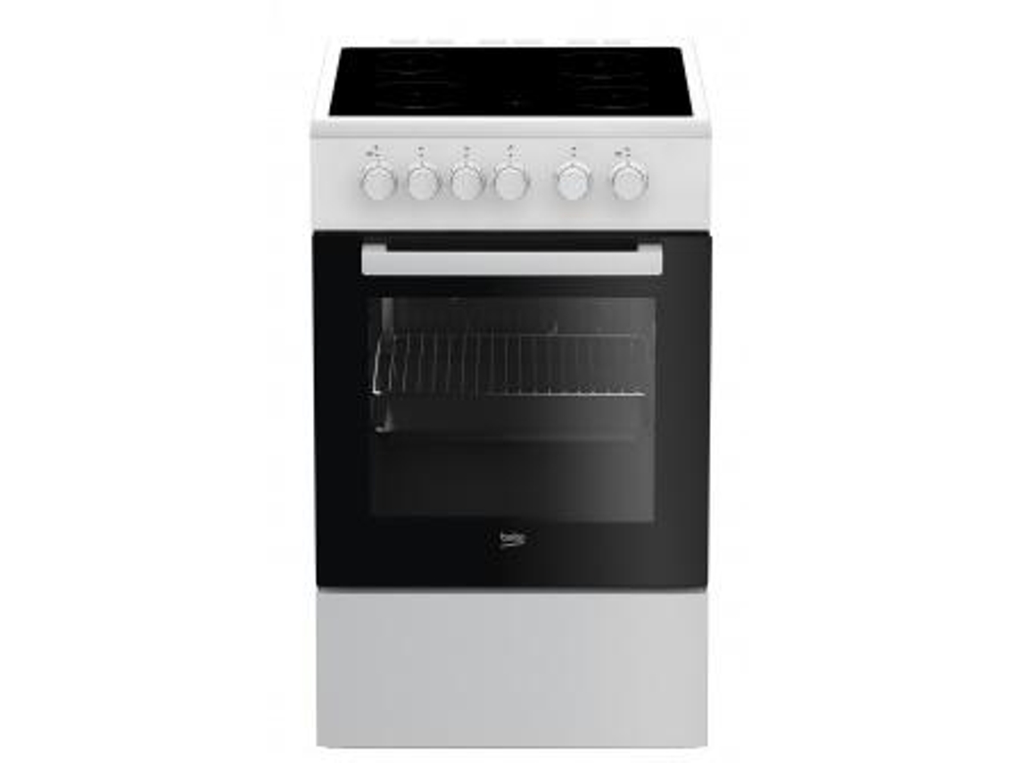 Beko Fss57000Gw Fogão Fogão Independente Cerâmica Preto Branco A