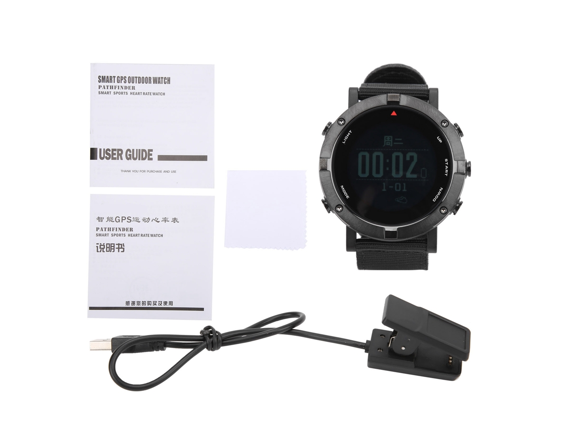 Relógio Digital Masculino Esportivo Gps com Monitor Cardíaco