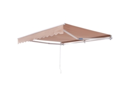 Toldo Retrátil Para Pátio Succebuy De 3 M X 2,4 M, Abrigo Para Proteção Solar Com Manivela