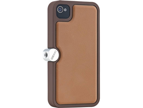 Capa iPhone 4, 4s OZAKI O!photo-Gear Castanho