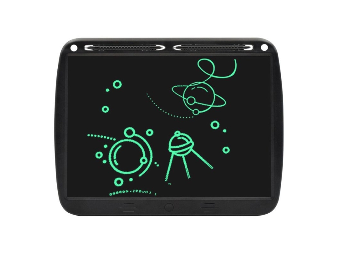 Linha Monocromática (preto)15 Polegadas Recarregável Tablet De Escrita, Caneta Dupla Tablet De Escrita Lcd Kids Drawing Board