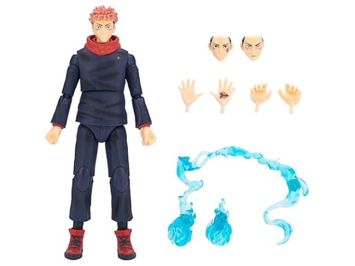 Estatueta - Jazwares - Yuji Itadori - 16,5 Cm - Rostos Intercambiáveis - Mãos Permutáveis