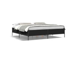 Estrutura de Cama Derivados de Madeira/metal Preto 180x200 cm MAISON EXCLUSIVE