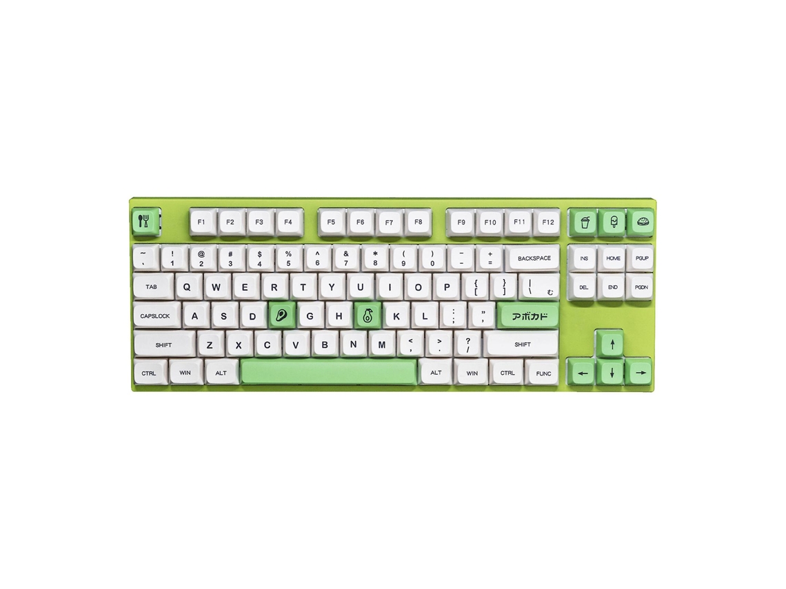 Teclas De Abacate Pbt Grossas 135 Teclas Teclado Mecânico Diy Cereja Para Tampas De Teclas