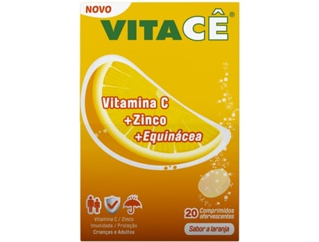 Suplemento Alimentar Vitace Imunoestimulante 20 Comp Efervescentes Sabor a Laranja
