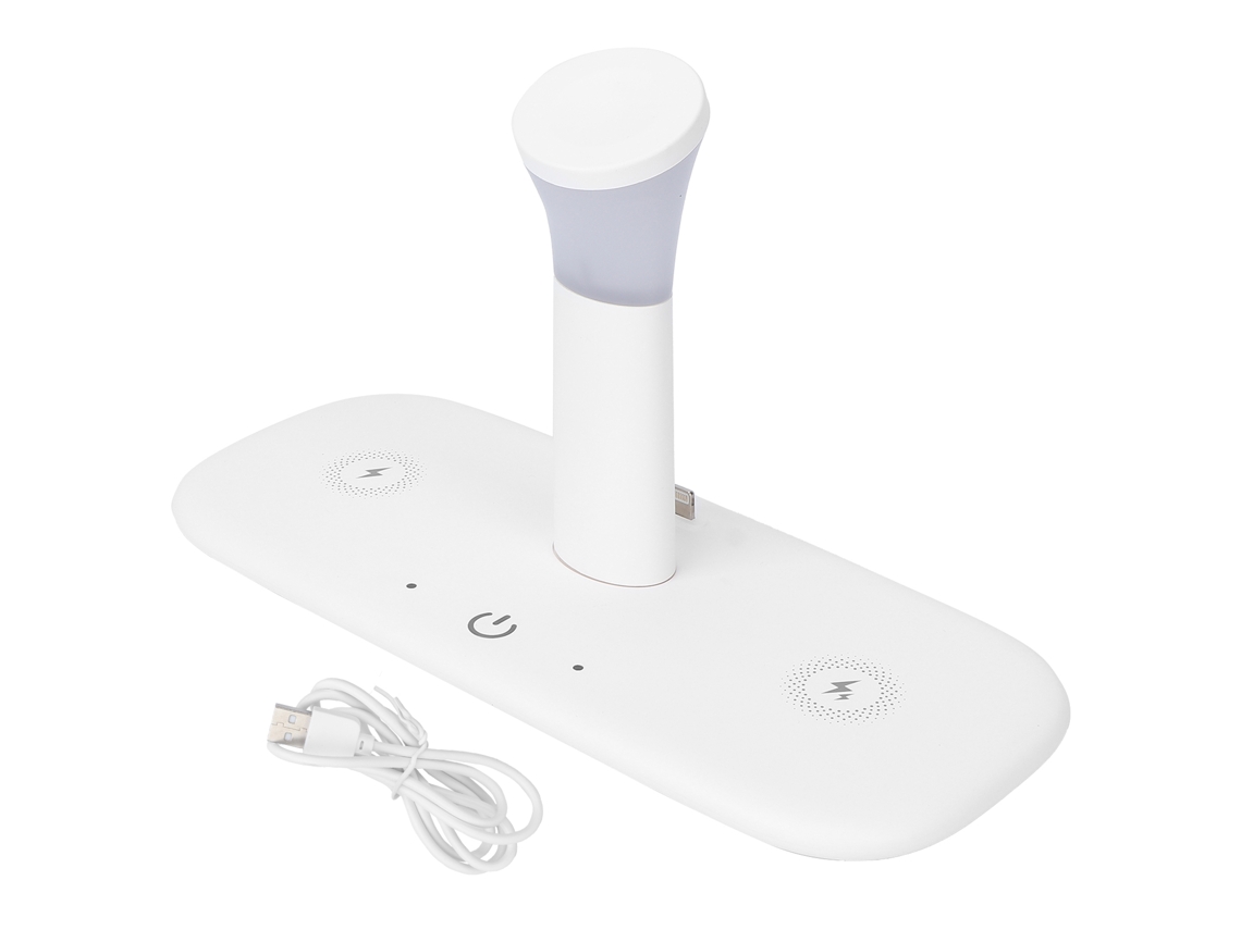 Carregador Sem Fio Inteligente 3 Em 1 Docking Para Celular E Fone De Ouvido Ios