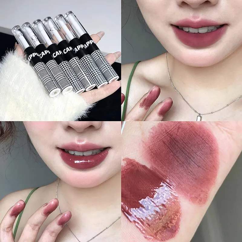 Gloss Labial De Dupla Função, Creme Labial Matte Com Uma Camada De Óleo Labial Hidratante.