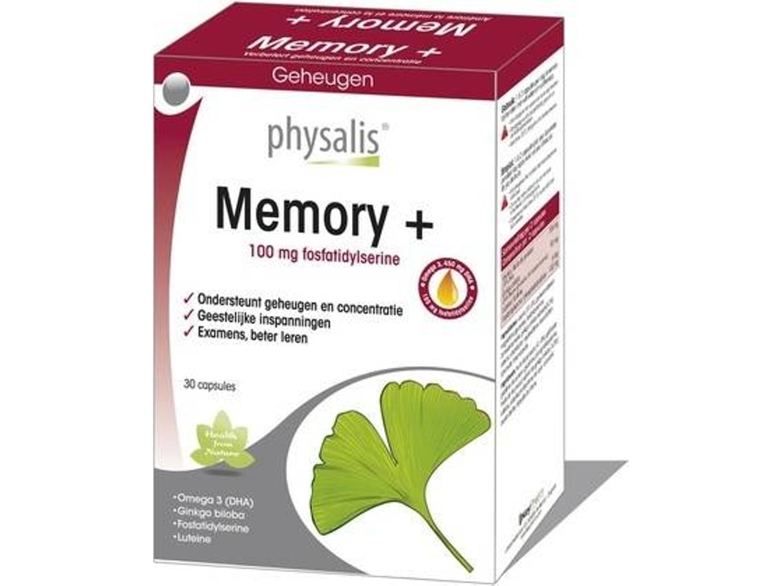 Suplemento Alimentar PHYSALIS Memory+ (30 cápsulas)