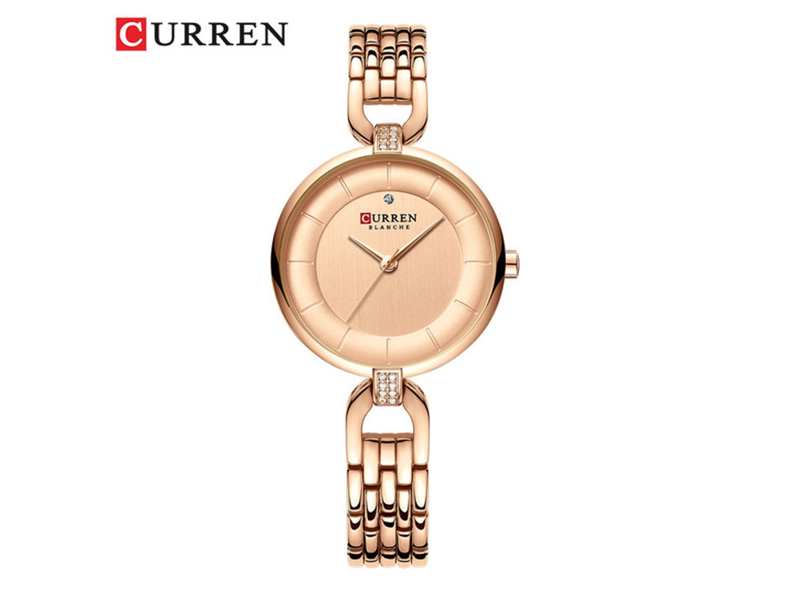 Relógio Feminino Elegante Com Strass, Relógio De Quartzo À Prova D'água, Relógio Feminino Para Negócios